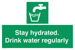 Stay hydrated. Drink water regularly 